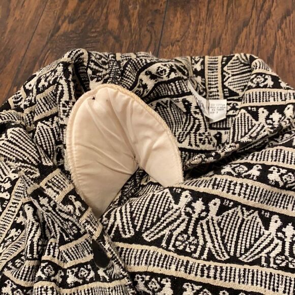 Chico design blazer jacket size 2 CASUAL GEOMETRIC PATTERN with shoulder pads - Picture 10 of 10